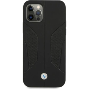 Kup Etui BMW BMHCP12MRSCSK Apple iPhone 12/12 Pro fekete/black hardcase Bőr Perforált Oldalak - BMW073BLK - {ean13} - Sklep Home Screen