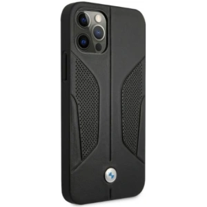 Kup Etui BMW BMHCP12MRSCSK Apple iPhone 12/12 Pro fekete/black hardcase Bőr Perforált Oldalak - BMW073BLK - {ean13} - Sklep Home Screen