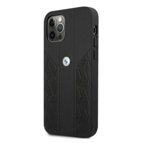 Kup Etui BMW BMHCP12MRSPPK Apple iPhone 12/12 Pro černý/black hardcase Leather Curve Perforate - BMW075BLK - {ean13} - Sklep Home Screen