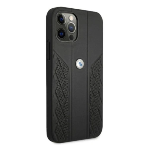 Kup Etui BMW BMHCP12MRSPPK Apple iPhone 12/12 Pro černý/black hardcase Leather Curve Perforate - BMW075BLK - {ean13} - Sklep Home Screen