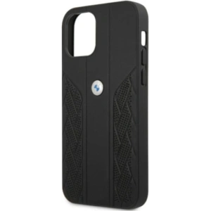 Kup Etui BMW BMHCP12MRSPPK Apple iPhone 12/12 Pro fekete/hardcase Leather Curve Perforate - BMW075BLK - {ean13} - Sklep Home Screen