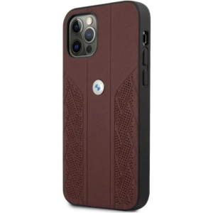 Kup Etui BMW BMHCP12MRSPPR Apple iPhone 12/12 Pro piros/red hardcase Leather Curve Perforate - BMW076RED - {ean13} - Sklep Home Screen