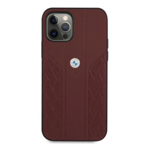 Kup Etui BMW BMHCP12MRSPPR Apple iPhone 12/12 Pro czerwony/red hardcase Leather Curve Perforate - BMW076RED - {ean13} - Sklep Home Screen