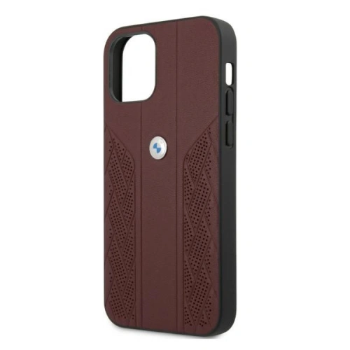Kup Etui BMW BMHCP12MRSPPR Apple iPhone 12/12 Pro czerwony/red hardcase Leather Curve Perforate - BMW076RED - {ean13} - Sklep Home Screen