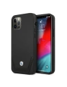 Case BMW BMHCP12MRSWPK Apple iPhone 12/12 Pro schwarz/black hardcase Leder Perforiert