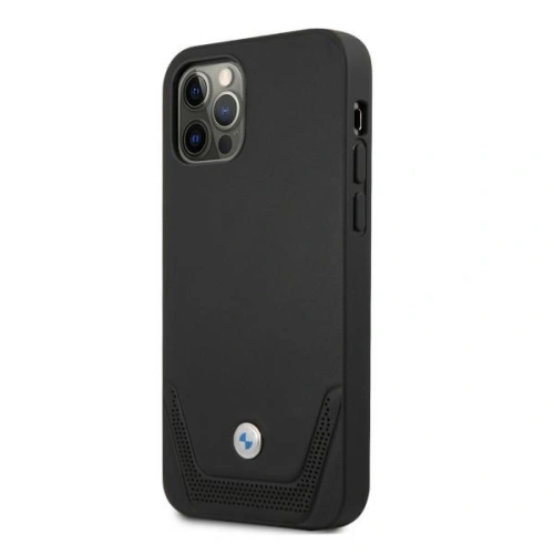 Kup Case BMW BMHCP12MRSWPK Apple iPhone 12/12 Pro schwarz/black hardcase Leder Perforiert - BMW077BLK - {ean13} - Sklep Home Screen