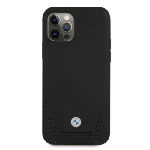Kup Etui BMW BMHCP12MRSWPK Apple iPhone 12/12 Pro negru/black hardcase din piele perforată - BMW077BLK - {ean13} - Sklep Home Screen