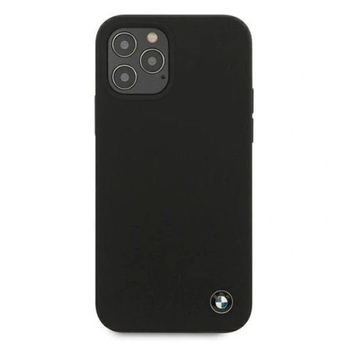 Kup Etui BMW BMHCP12MSILBK Apple iPhone 12/12 Pro negru/black hardcase Silicone Signature - BMW078BLK - {ean13} - Sklep Home Screen