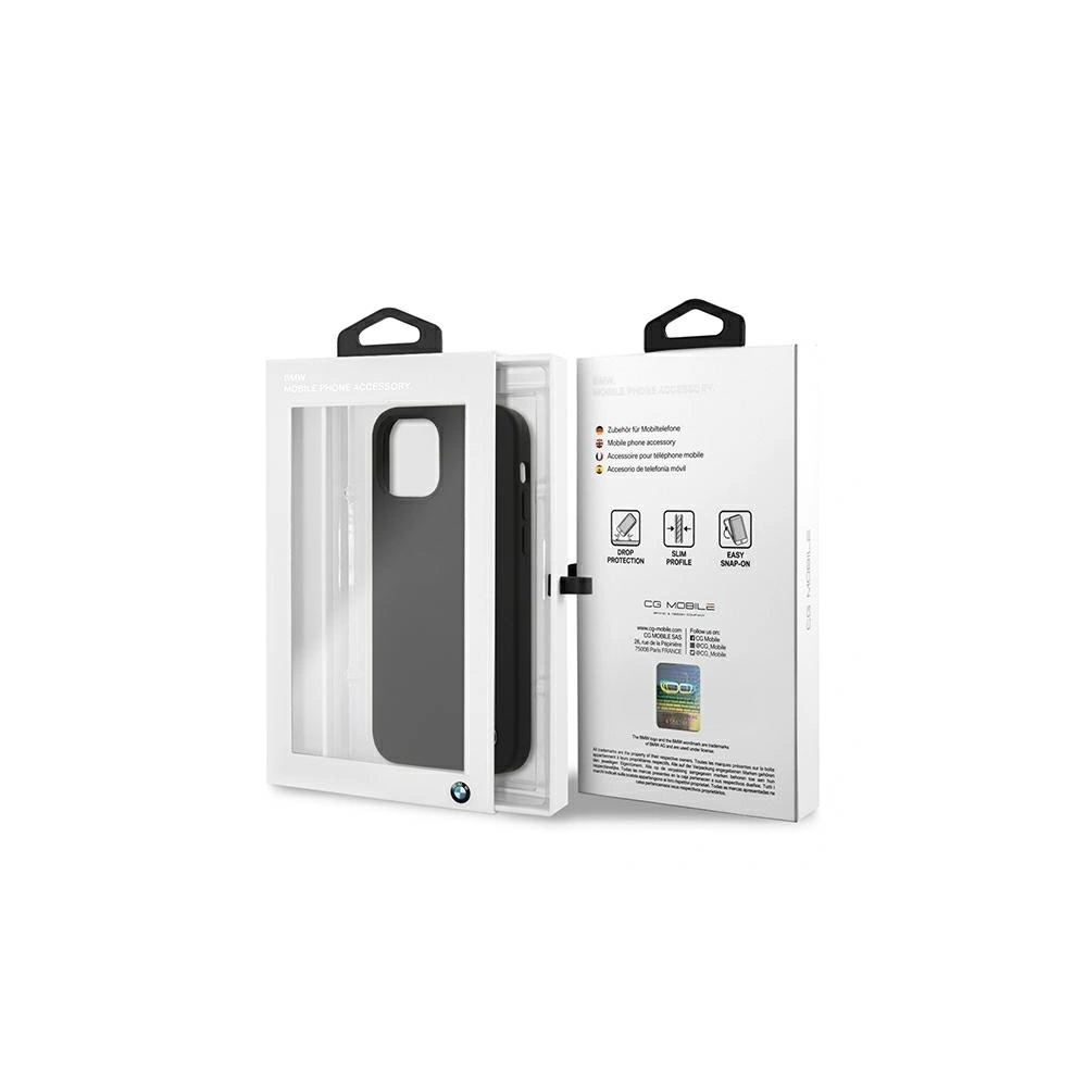 Etui BMW BMHCP12MSILBK Apple iPhone 12/12 Pro czarny/black hardcase Silicone Signature