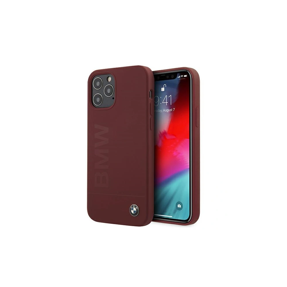 Etui BMW BMHCP12MSLBLRE Apple iPhone 12/12 Pro czerwony/red hardcase Silicone Signature Logo