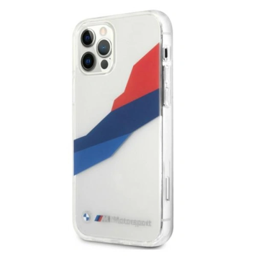 Kup Case BMW BMHCP12MSKTGT Apple iPhone 12/12 Pro transparentes Hardcase Motorsport Tricolor - BMW079CL - {ean13} - Sklep Home Screen