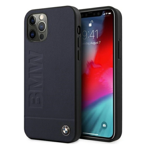 Kup Case BMW BMHCP12MSLLNA Apple iPhone 12/12 Pro navy hartschale Signature Logo Imprint - BMW082NAV - {ean13} - Sklep Home Screen
