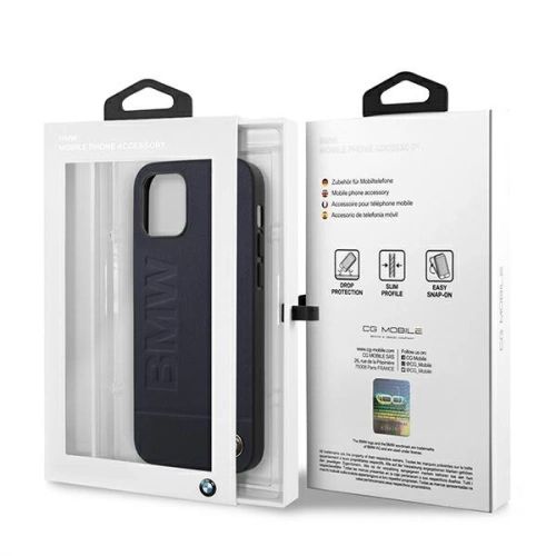 Kup Case BMW BMHCP12MSLLNA Apple iPhone 12/12 Pro navy hartschale Signature Logo Imprint - BMW082NAV - {ean13} - Sklep Home Screen