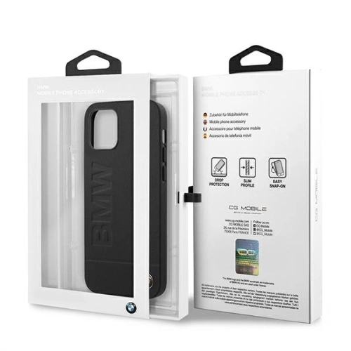 Kup Case BMW BMHCP12MSLLBK Apple iPhone 12/12 Pro schwarz/black hardcase Signature Logo Imprint - BMW081BLK - {ean13} - Sklep Home Screen