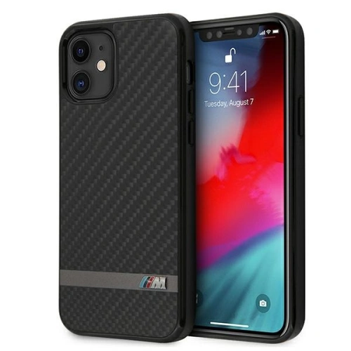 Kup Etui BMW BMHCP12SASCFBK Apple iPhone 12 mini negru/black hardcase M Collection Carbon - BMW085BLK - {ean13} - Sklep Home Screen