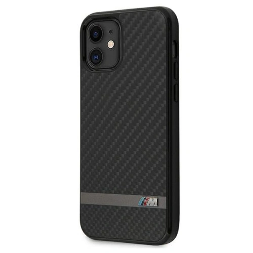 Kup Etui BMW BMHCP12SASCFBK Apple iPhone 12 mini negru/black hardcase M Collection Carbon - BMW085BLK - {ean13} - Sklep Home Screen