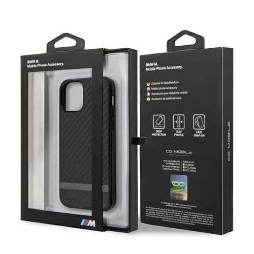 Kup Etui BMW BMHCP12SASCFBK Apple iPhone 12 mini negru/black hardcase M Collection Carbon - BMW085BLK - {ean13} - Sklep Home Screen