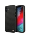 Etui BMW BMHCP12SCABBK Apple iPhone 12 mini negru/black hardcase M Collection PU Carbon