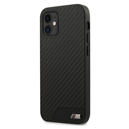 Kup Etui BMW BMHCP12SCABBK Apple iPhone 12 mini negru/black hardcase M Collection PU Carbon - BMW086BLK - {ean13} - Sklep Home Screen