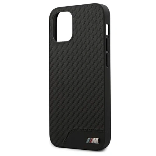Kup Case BMW BMHCP12SCABBK Apple iPhone 12 mini schwarz/black hardcase M Collection PU Carbon - BMW086BLK - {ean13} - Sklep Home Screen