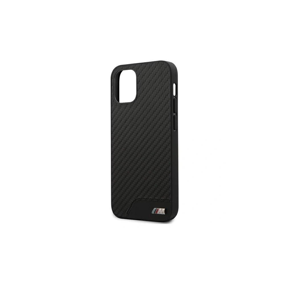 Etui BMW BMHCP12SCABBK Apple iPhone 12 mini czarny/black hardcase M Collection PU Carbon