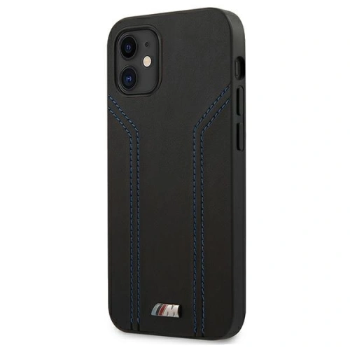 Kup Etui BMW BMHCP12SDLBK Apple iPhone 12 mini negru/black hardcase M Collection Blue Lines - BMW087BLK - {ean13} - Sklep Home Screen