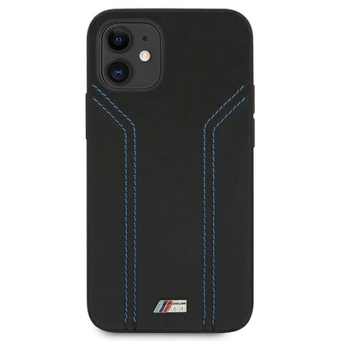 Kup Etui BMW BMHCP12SDLBK Apple iPhone 12 mini negru/black hardcase M Collection Blue Lines - BMW087BLK - {ean13} - Sklep Home Screen