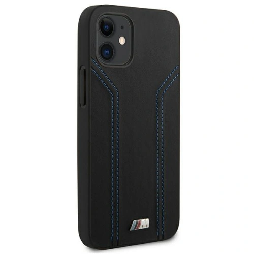 Kup Etui BMW BMHCP12SDLBK Apple iPhone 12 mini negru/black hardcase M Collection Blue Lines - BMW087BLK - {ean13} - Sklep Home Screen