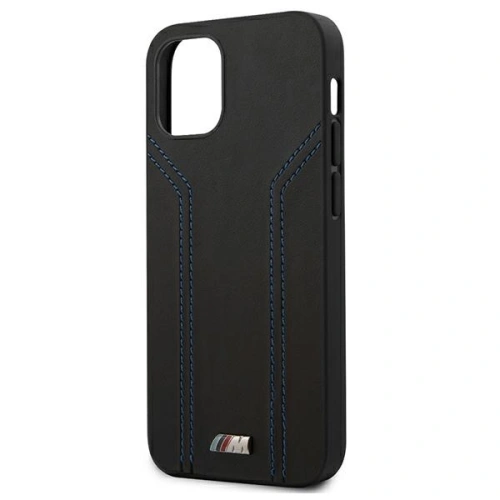 Kup Etui BMW BMHCP12SDLBK Apple iPhone 12 mini negru/black hardcase M Collection Blue Lines - BMW087BLK - {ean13} - Sklep Home Screen