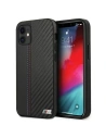 Etui BMW BMHCP12SMCARBK Apple iPhone 12 mini negru/black hardcase M Collection PU Carbon Stripe