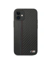 Kup Etui BMW BMHCP12SMCARBK Apple iPhone 12 mini negru/black hardcase M Collection PU Carbon Stripe - BMW089BLK - {ean13} - Sklep Home Screen