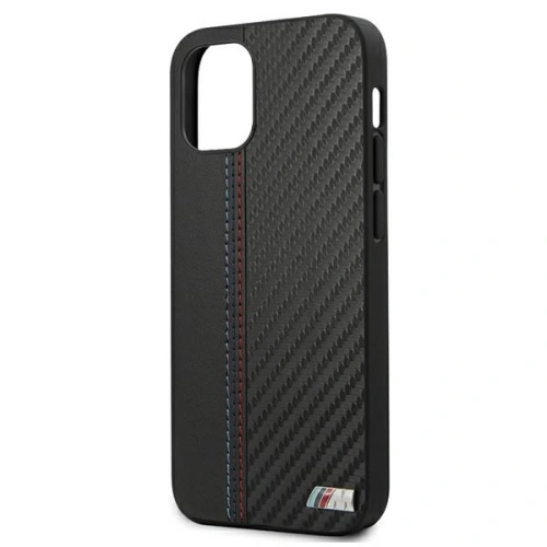 Kup Etui BMW BMHCP12SMCARBK Apple iPhone 12 mini negru/black hardcase M Collection PU Carbon Stripe - BMW089BLK - {ean13} - Sklep Home Screen