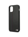 Kup Etui BMW BMHCP12SMCARBK Apple iPhone 12 mini negru/black hardcase M Collection PU Carbon Stripe - BMW089BLK - {ean13} - Sklep Home Screen