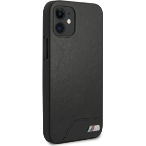 Kup Etui BMW BMHCP12SMHOLBK Apple iPhone 12 mini czarny/black hardcase M Collection Smooth PU - BMW090BLK - {ean13} - Sklep Home Screen