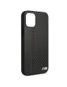 Kup Etui BMW BMHCP12SMCARBK Apple iPhone 12 mini negru/black hardcase M Collection PU Carbon Stripe - BMW089BLK - {ean13} - Sklep Home Screen