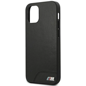Kup Etui BMW BMHCP12SMHOLBK Apple iPhone 12 mini czarny/black hardcase M Collection Smooth PU - BMW090BLK - {ean13} - Sklep Home Screen