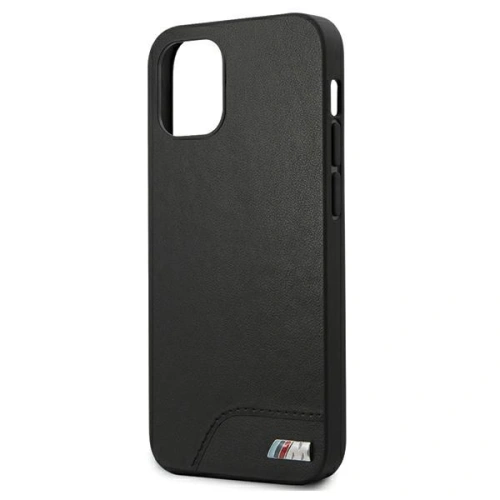 Kup Etui BMW BMHCP12SMHOLBK Apple iPhone 12 mini negru/black hardcase M Collection Smooth PU - BMW090BLK - {ean13} - Sklep Home Screen
