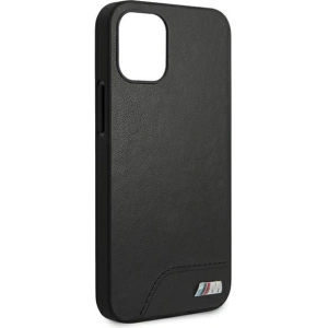 Buy BMW BMHCP12SMHOLBK Apple iPhone 12 mini black hardcase M Collection Smooth PU - BMW090BLK - {ean13} - Home Screen Store Europe