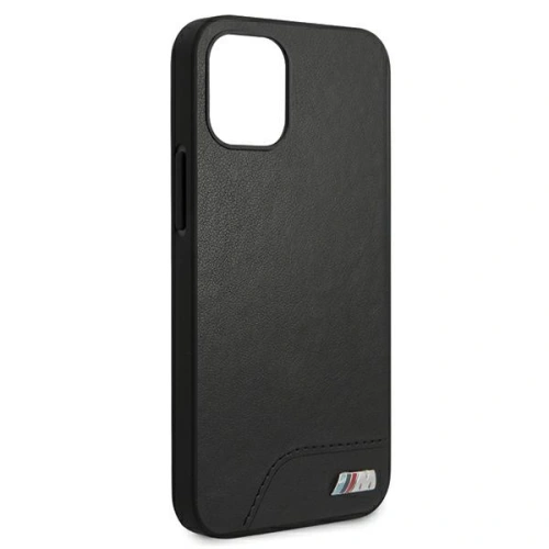 Kup Etui BMW BMHCP12SMHOLBK Apple iPhone 12 mini negru/black hardcase M Collection Smooth PU - BMW090BLK - {ean13} - Sklep Home Screen