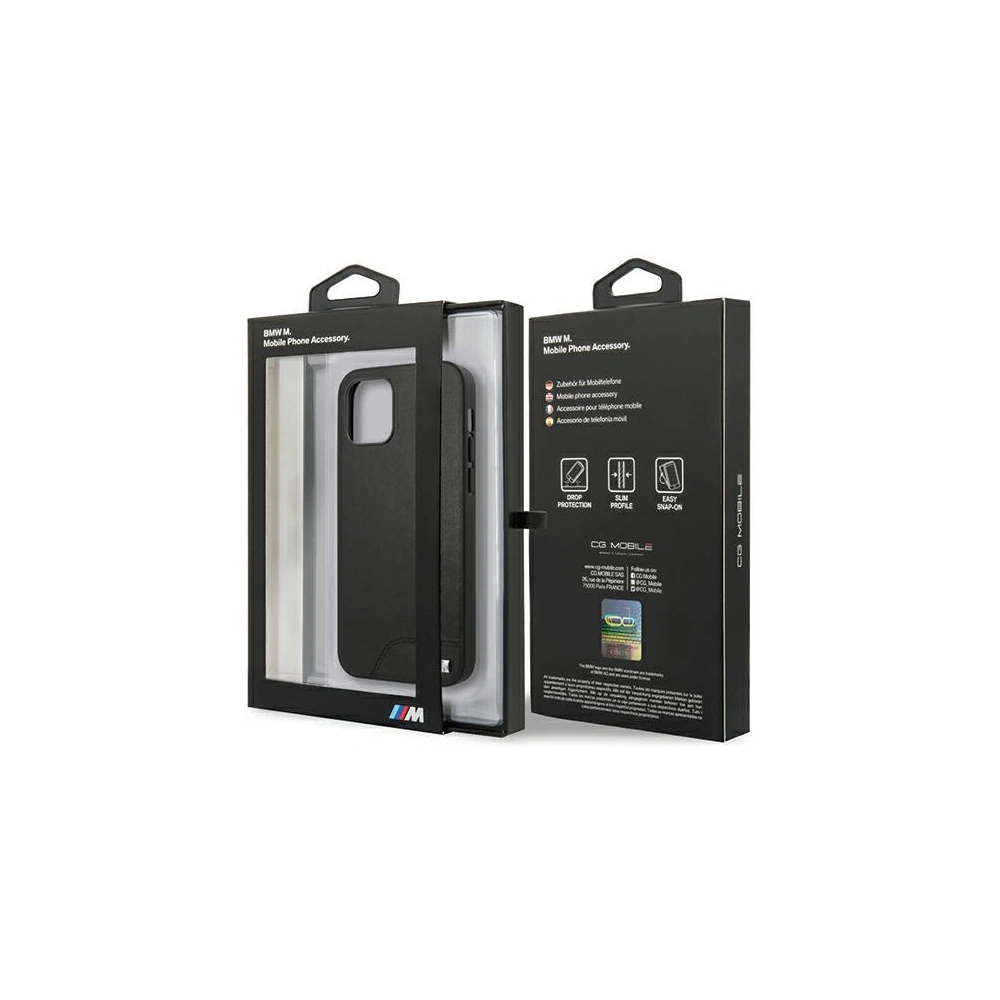 Etui BMW BMHCP12SMHOLBK Apple iPhone 12 mini czarny/black hardcase M Collection Smooth PU