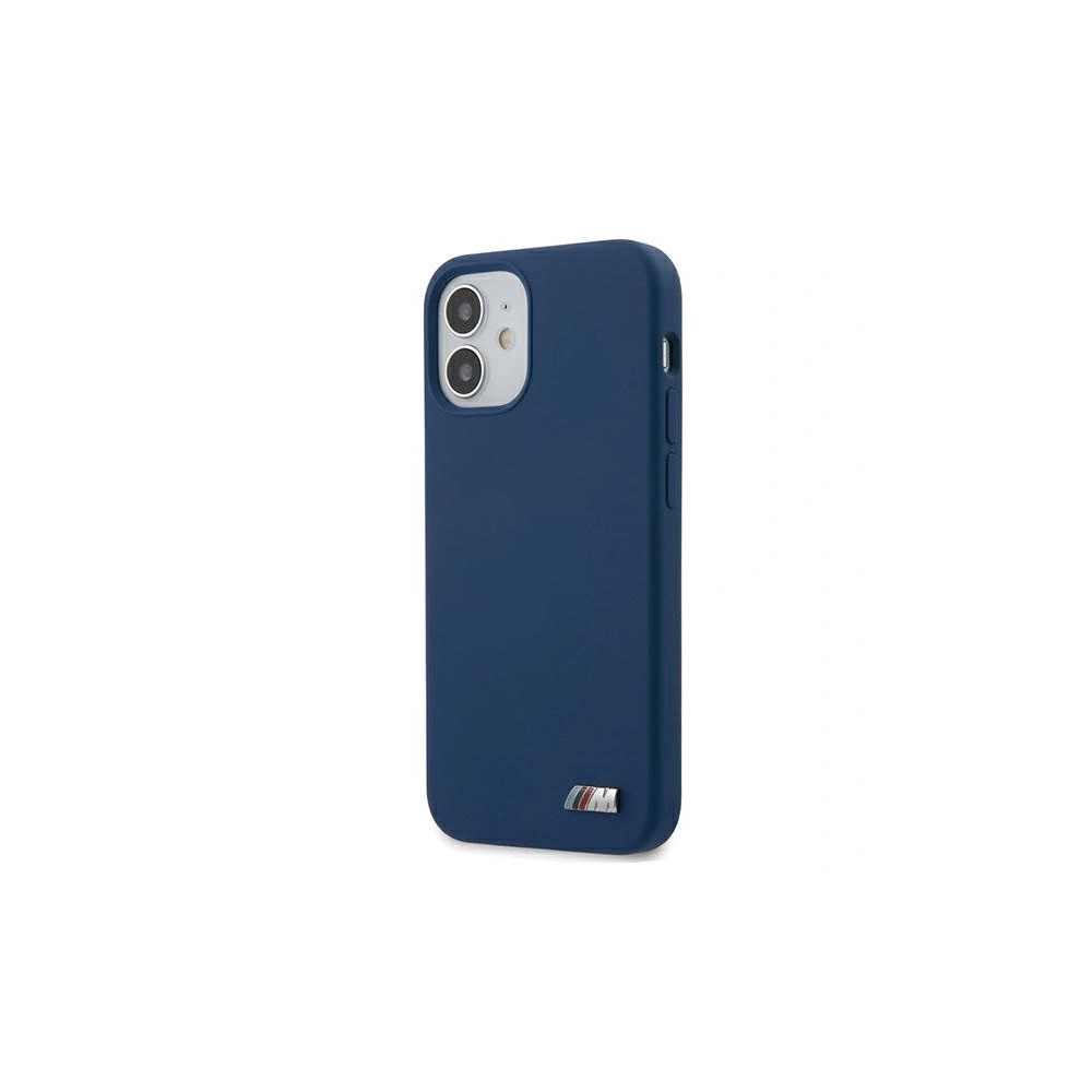 Etui BMW BMHCP12SMSILNA Apple iPhone 12 mini niebieski/blue hardcase Silicone M Collection