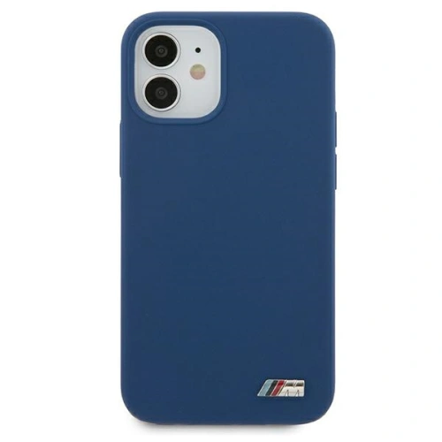 Kup Etui BMW BMHCP12SMSILNA Apple iPhone 12 mini albastru/blue hardcase Silicon M Collection - BMW092BLU - {ean13} - Sklep Home Screen