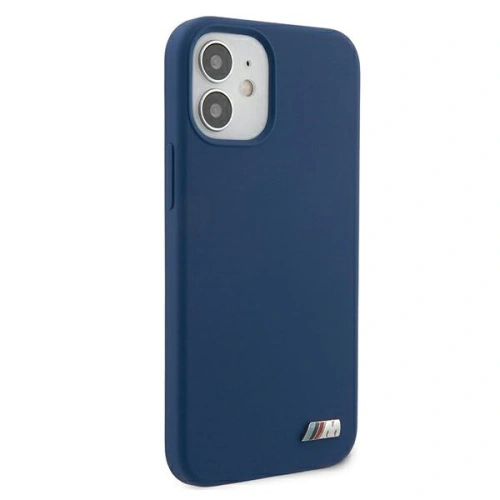 Kup Etui BMW BMHCP12SMSILNA Apple iPhone 12 mini albastru/blue hardcase Silicon M Collection - BMW092BLU - {ean13} - Sklep Home Screen