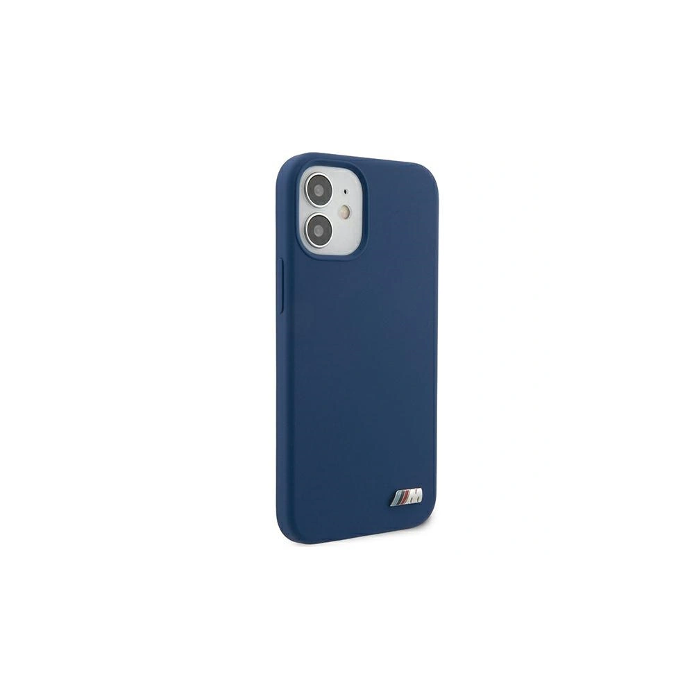 Etui BMW BMHCP12SMSILNA Apple iPhone 12 mini niebieski/blue hardcase Silicone M Collection