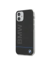 Etui BMW BMHCP12SPCUBBK Apple iPhone 12 mini negru/black hardcase Signature Printed Logo