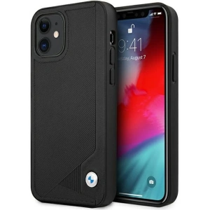 Kup Etui BMW BMHCP12SRCDPK Apple iPhone 12 mini czarny/black hardcase Leather Deboss - BMW095BLK - {ean13} - Sklep Home Screen