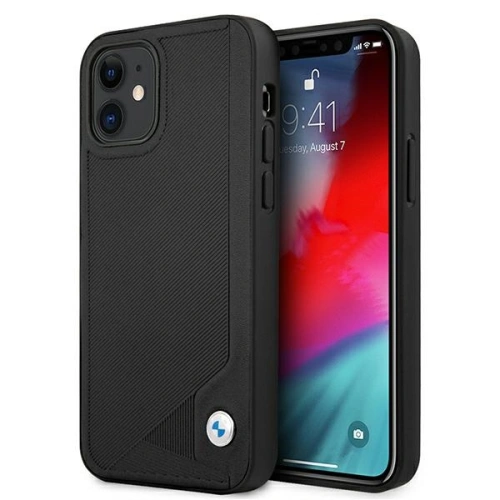 Kup Case BMW BMHCP12SRCDPK Apple iPhone 12 mini schwarz/black hardcase Leder Deboss - BMW095BLK - {ean13} - Sklep Home Screen