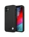 Case BMW BMHCP12SRCDPK Apple iPhone 12 mini schwarz/black hardcase Leder Deboss