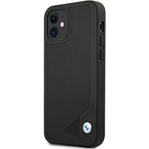 Kup Etui BMW BMHCP12SRCDPK Apple iPhone 12 mini czarny/black hardcase Leather Deboss - BMW095BLK - {ean13} - Sklep Home Screen