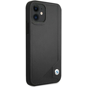 Kup Etui BMW BMHCP12SRCDPK Apple iPhone 12 mini czarny/black hardcase Leather Deboss - BMW095BLK - {ean13} - Sklep Home Screen